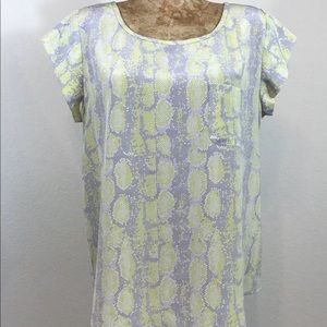 Rancher silk python top